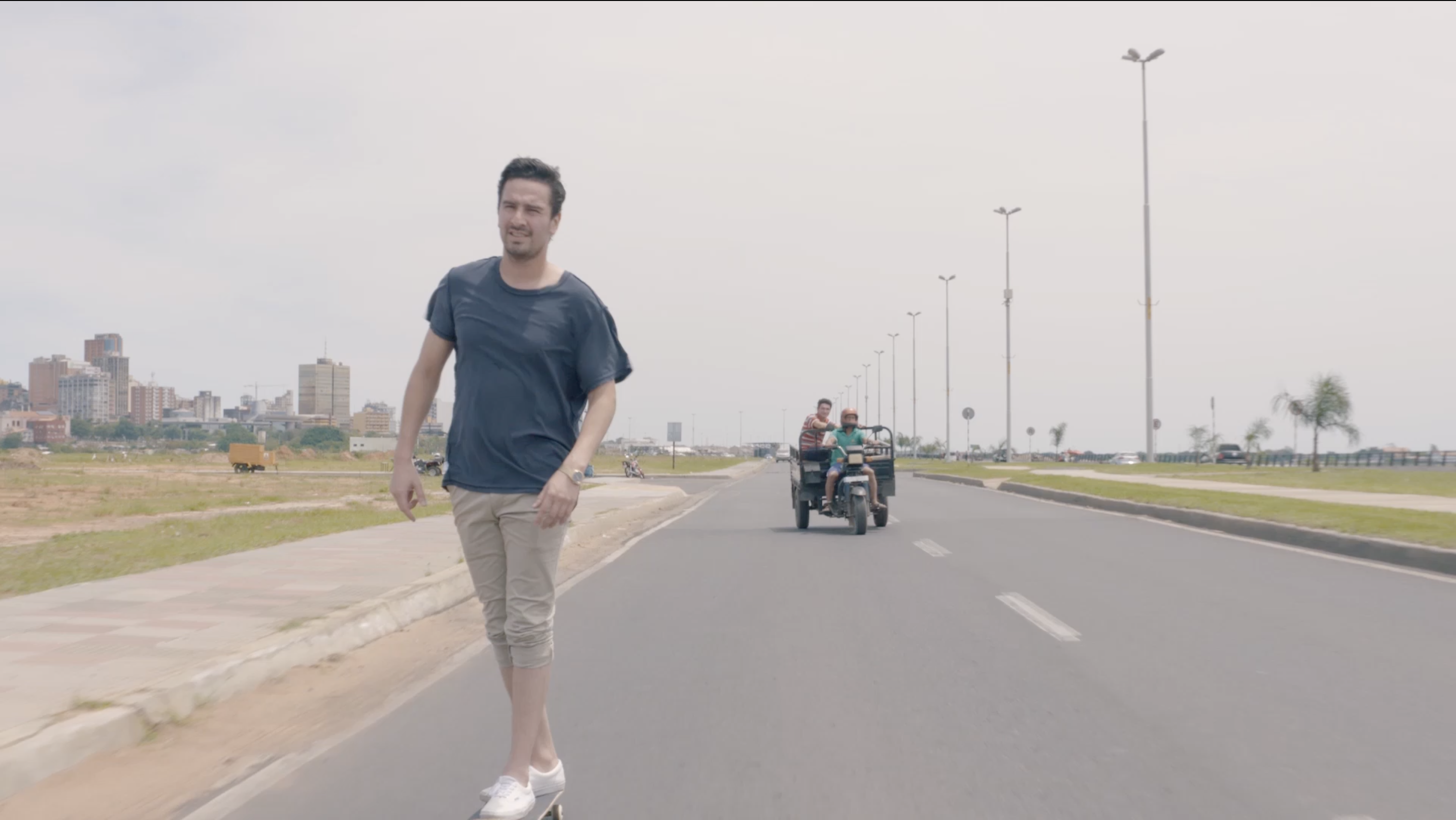 Famille au checkpoint